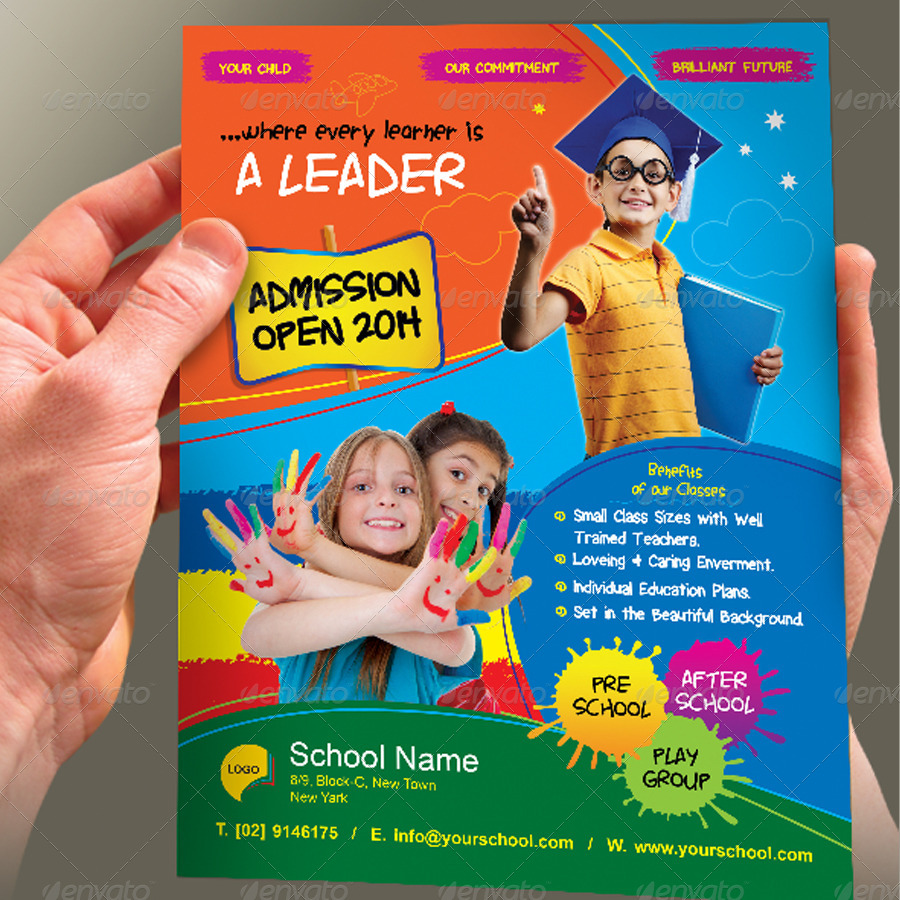 junior school admission flyer template by designer0007 play school templates
